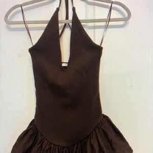Elegant Brown Kids One Piece